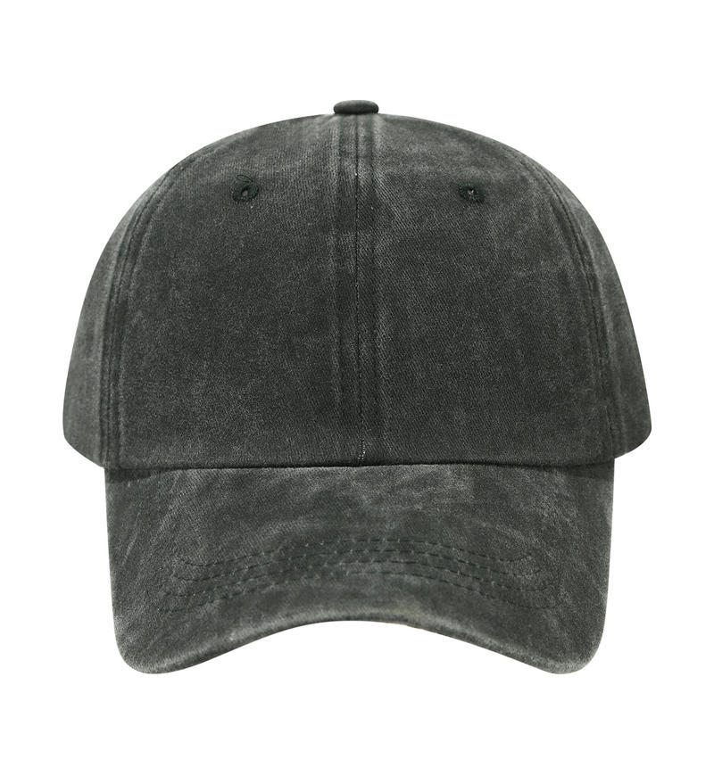Faded Charcoal Grey Baseball Cap - Minimalist Grunge Dad Hat - Byluuna Headwear