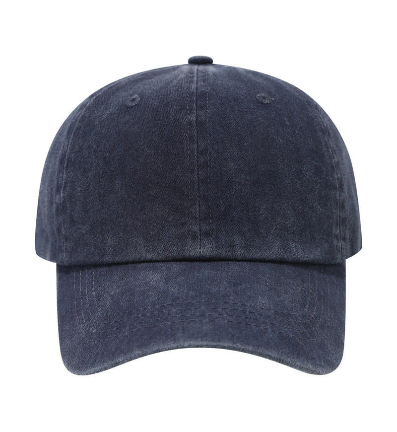 Faded Navy Blue Baseball Cap - Classic Vintage Dad Hat - Byluuna Headwear