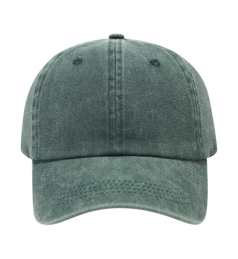 Faded Olive Green Cotton Cap - Outdoor Utility Streetwear Hat - Byluuna Headwear