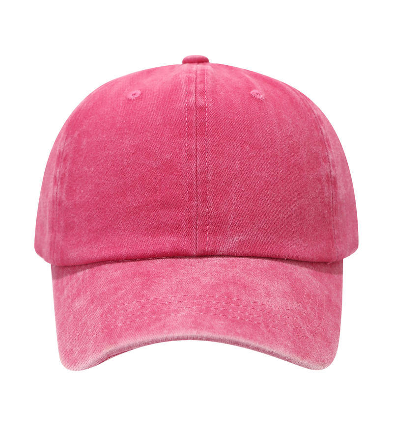 Distressed Washed Pink Cap - Y2K Aesthetic Everyday Headwear - Byluuna Headwear