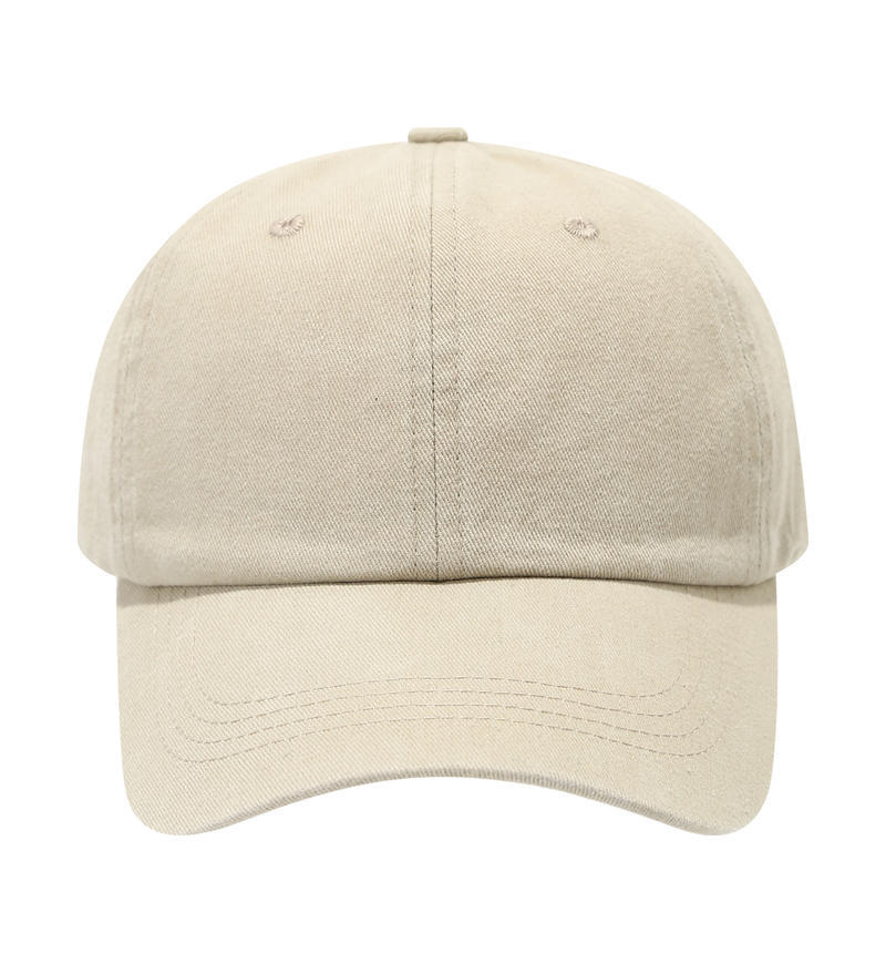Faded Stone Beige Baseball Cap - Minimalist Earth Tone Dad Hat - Byluuna Headwear